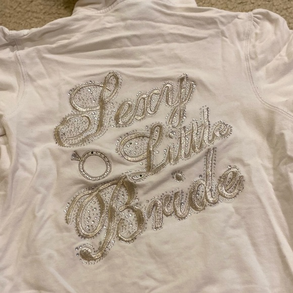 Victoria Secret size Small short sleeve hoodie - Sexy Little Bride - Picture 1 of 5